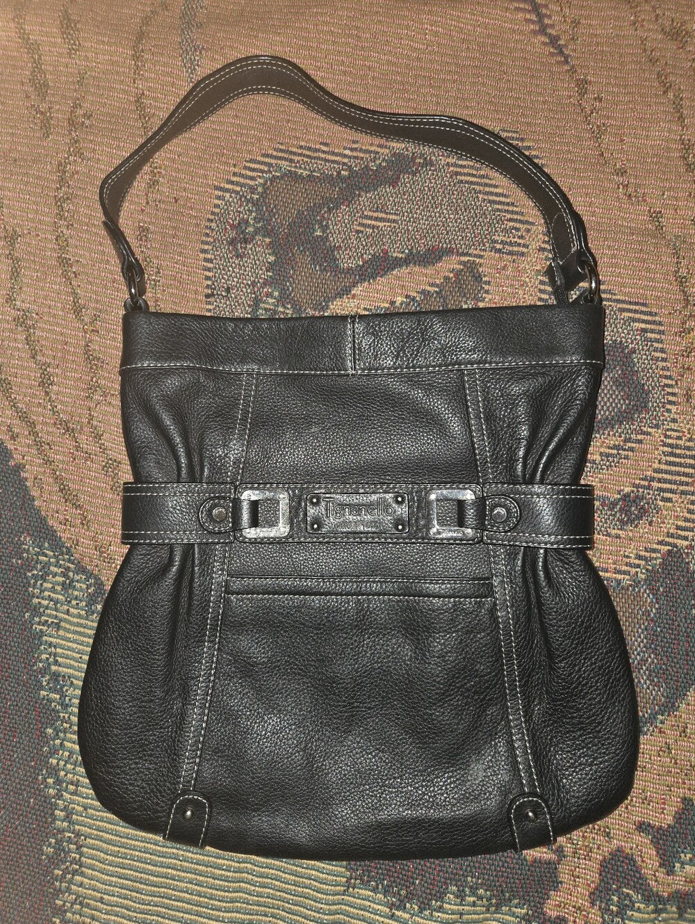 Tignanello Black Leather Purse